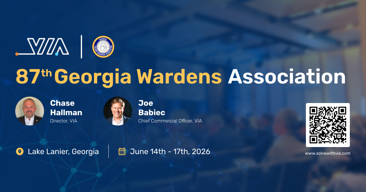 VIA’s CCO and Director of Public Safety Business Development attend the 87th Georgia Prison Wardens Association (GPWA) conference