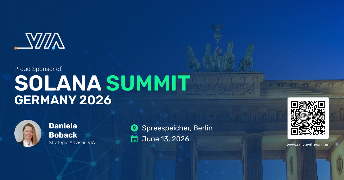 VIA delivers keynote address at Solana Summit Germany 2026