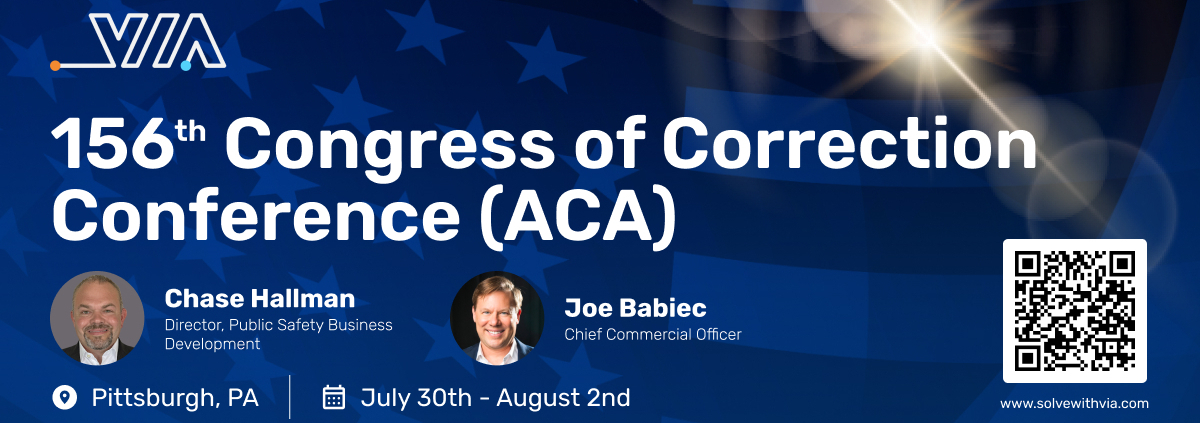 VIA announces Platinum Sponsorship and exhibit at the 156th ACA Congress of Correction