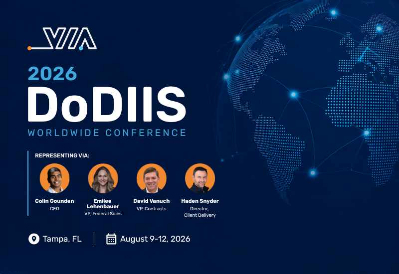 VIA exclusively presenting at 2026 DoDIIS Worldwide Conference
